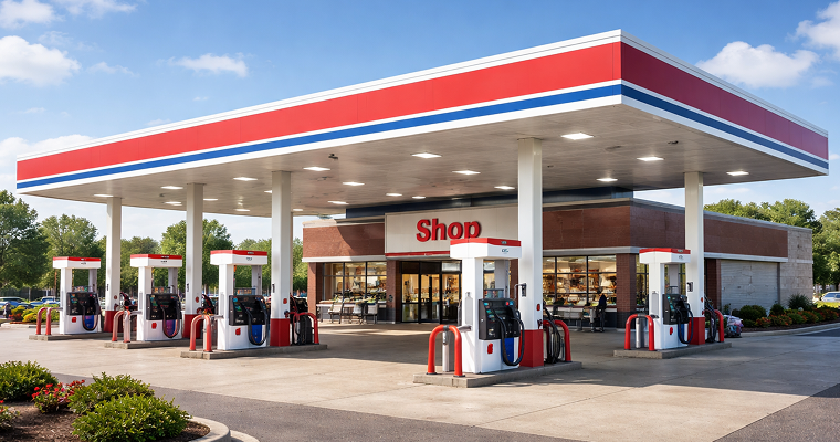 Gas Station with Convenience Store
